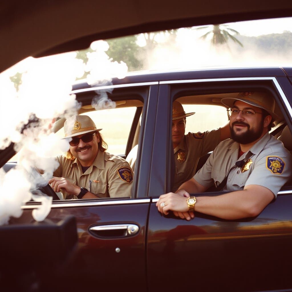 Cheech and Chong's Car Pulled Over in a Hilarious Traffic St...