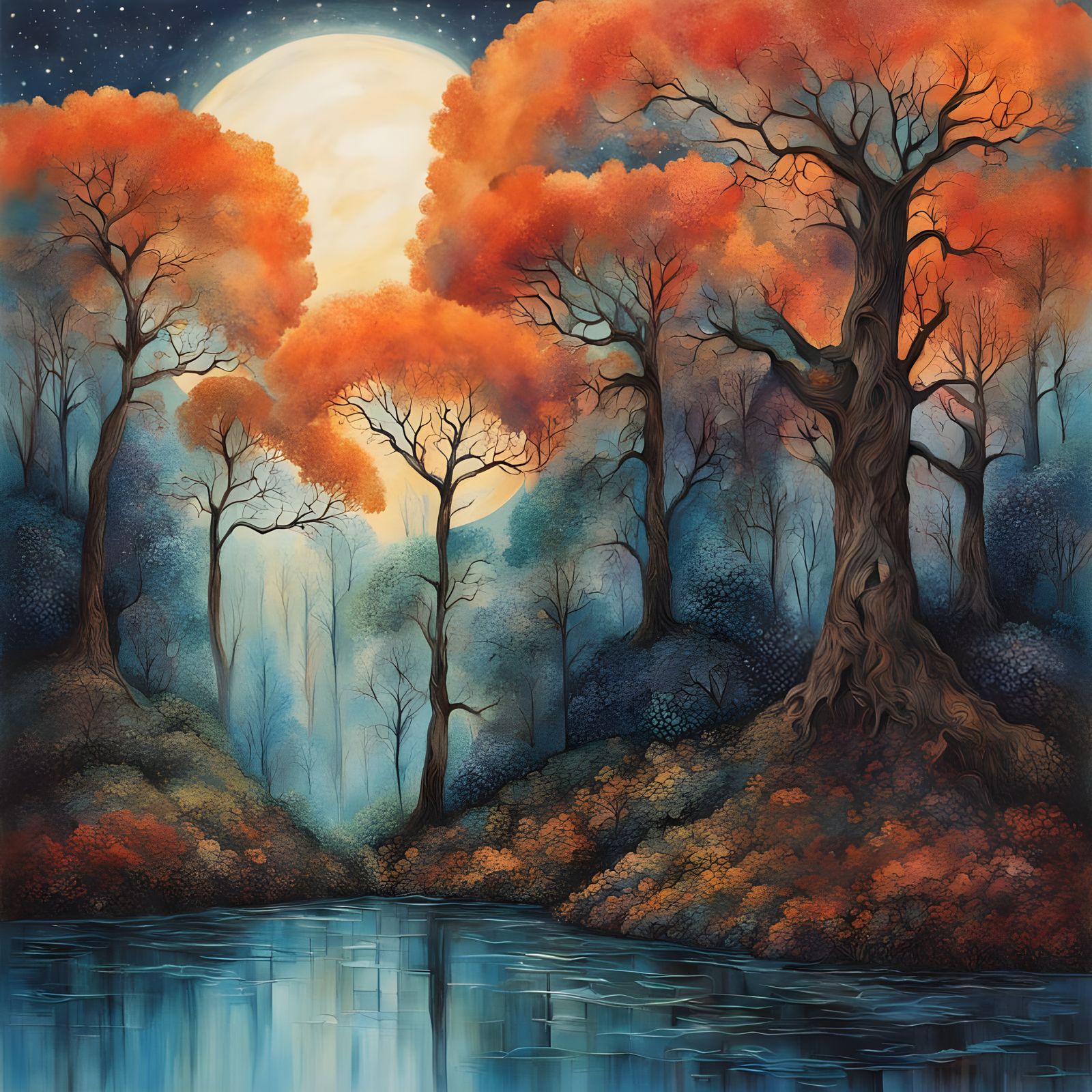 Surreal Landscape of a Celestial Body at Dawn