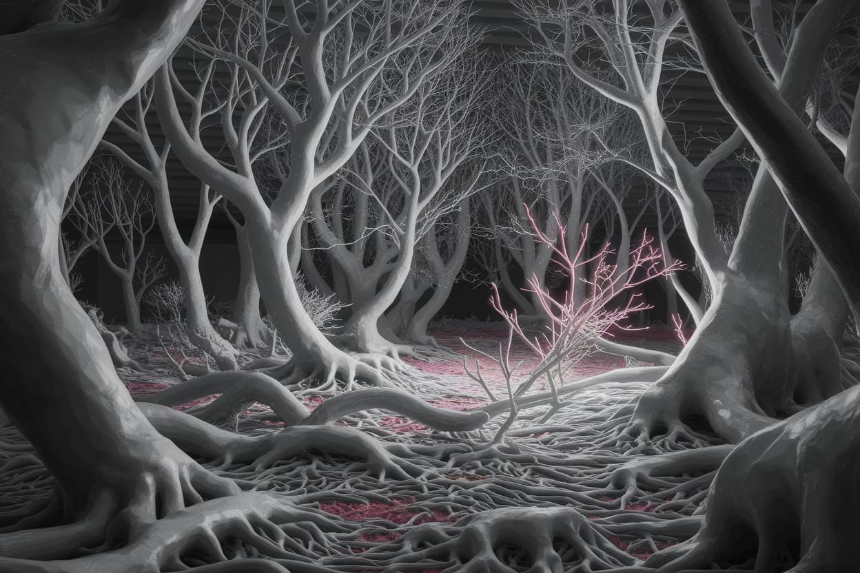 Neongray Hallucinating Vines That Shine