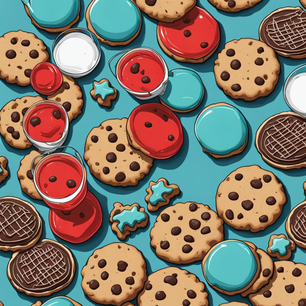 Cookies and Kool-Aid Still Life