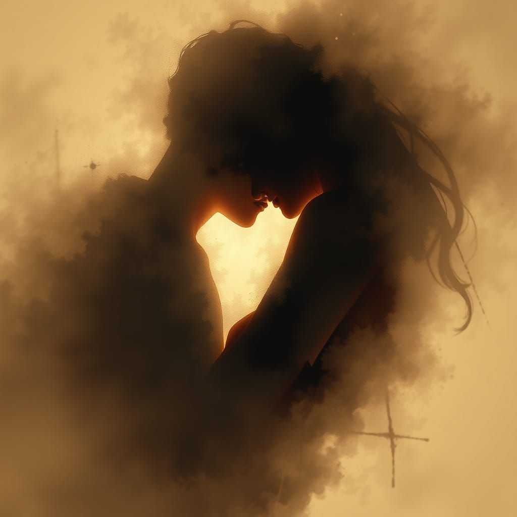 Conceptual Digital Art of Infinite Love with Cinematic Light...