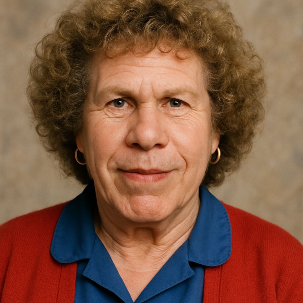 Ron Perlman as Rhea Perlman: An AI Portrait