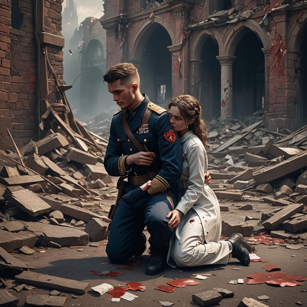Heartbreak: Lovers in a Matte Painting