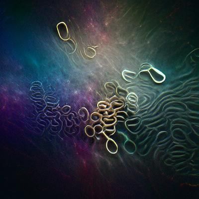 Minimalist Abstract Microscopy: Cosmic Ocean of Loops
