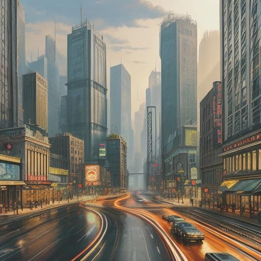 Miniature Art Deco Metropolis in Macro