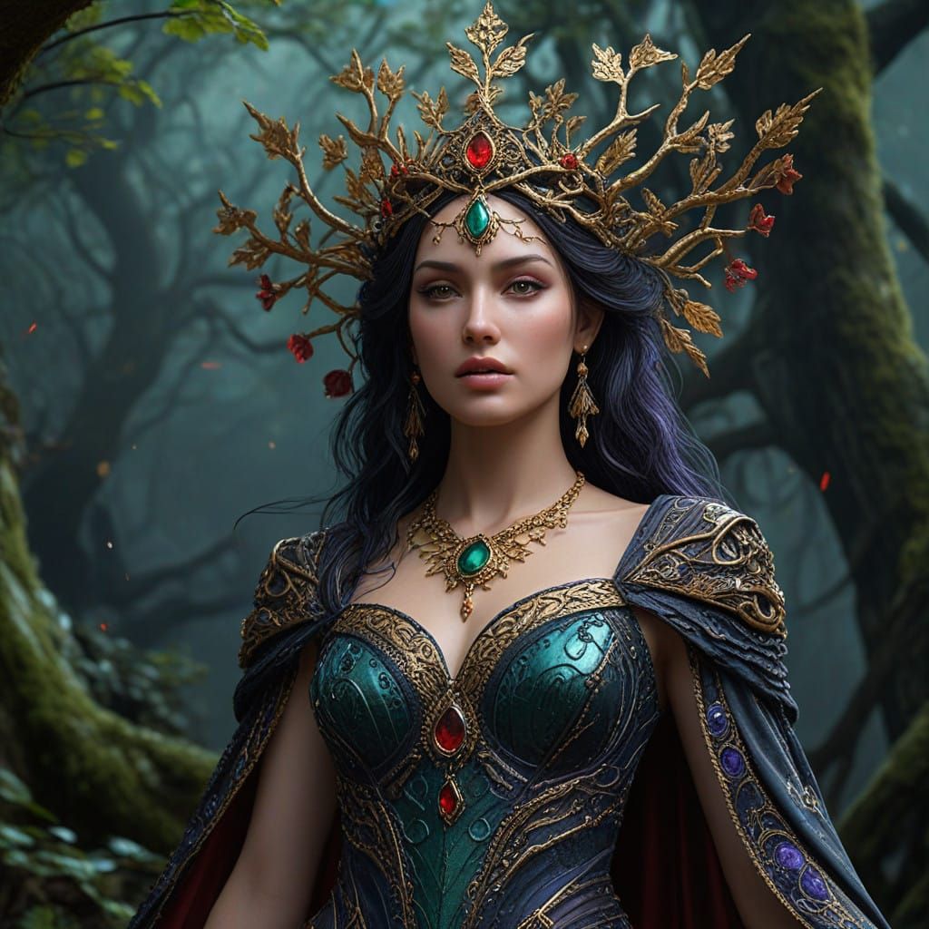 Cyberpunk Goddess Merges Mystique and Beauty in a Dystopian ...