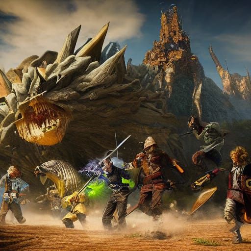 Surrealistic Sword of Infinite Potential in Photorealistic H...