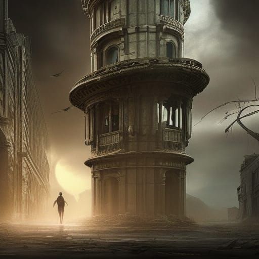 Dramatic Abandoned Scene: Digital Matte Painting