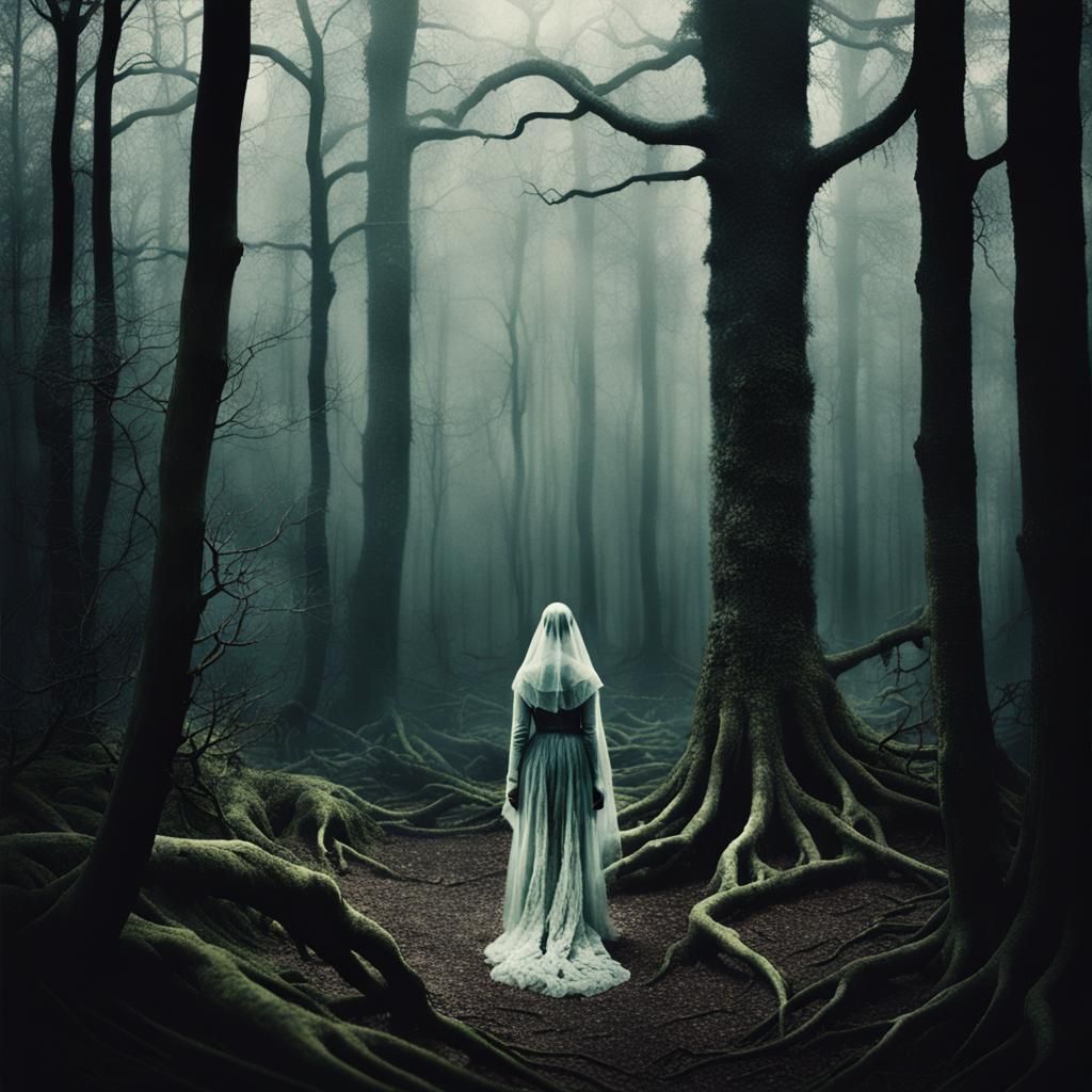 Ethereal Ghost in an Eldritch Forest