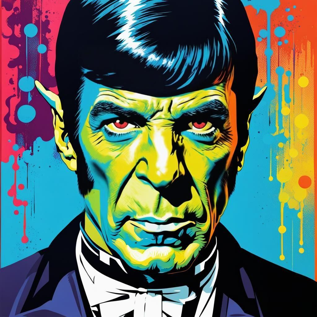 Spock as Jekyll and Hyde in Pop Art