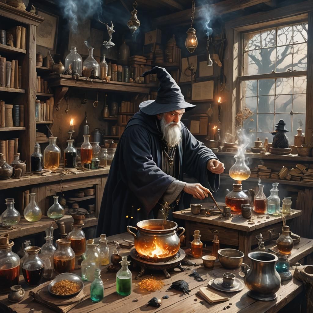 Wizard at Work: Dark Fantasy Concept Art