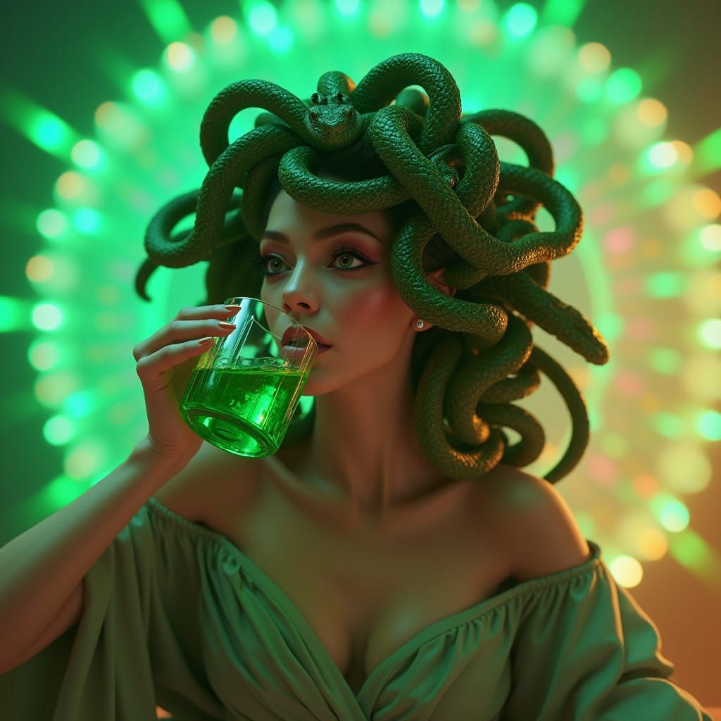 Medusa's Midori in Golden Sunset Glow