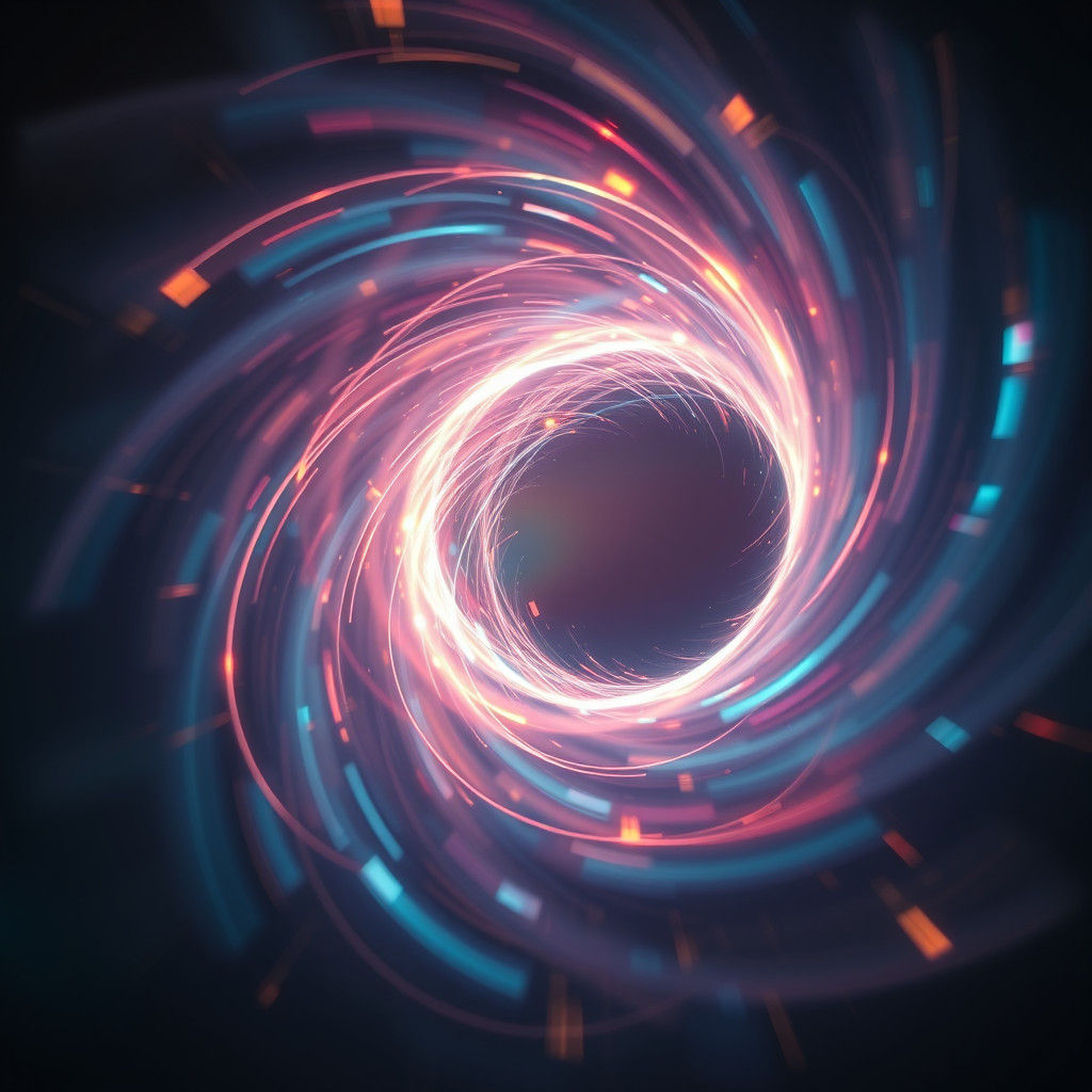 Hyperrealistic Light Vortex in Cinematic Colors