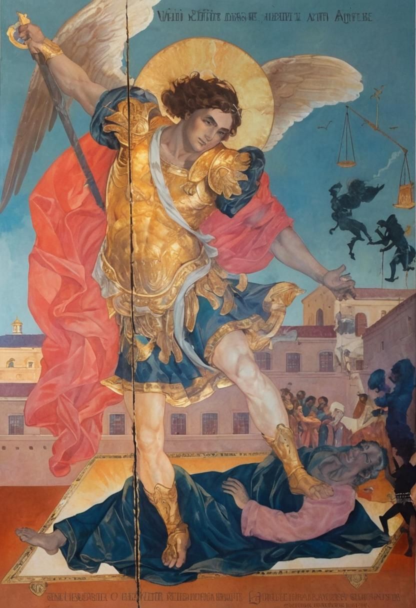 Archangel Michael Reaches Out, Comic Book Art