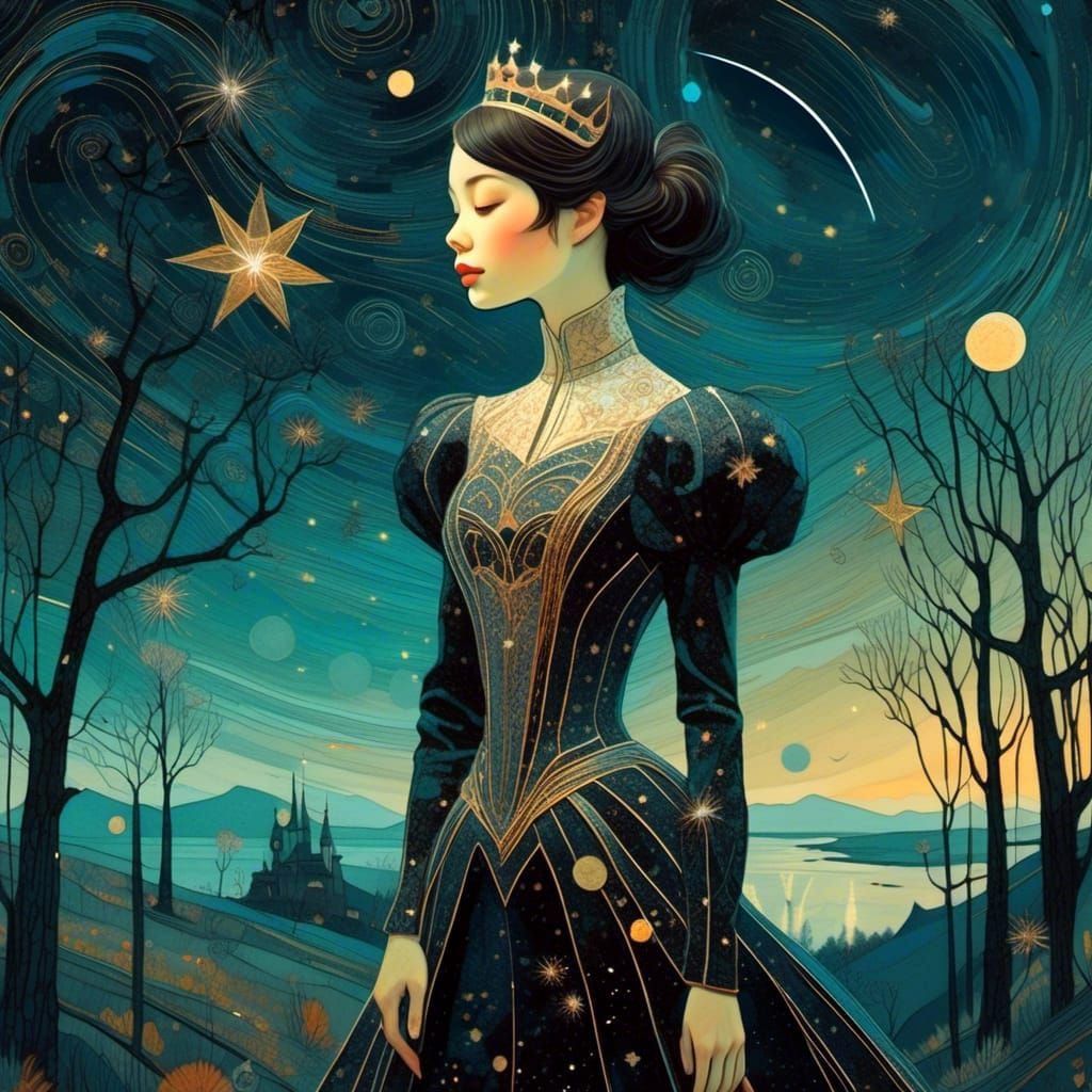 Semi-real Queen Under the Stars