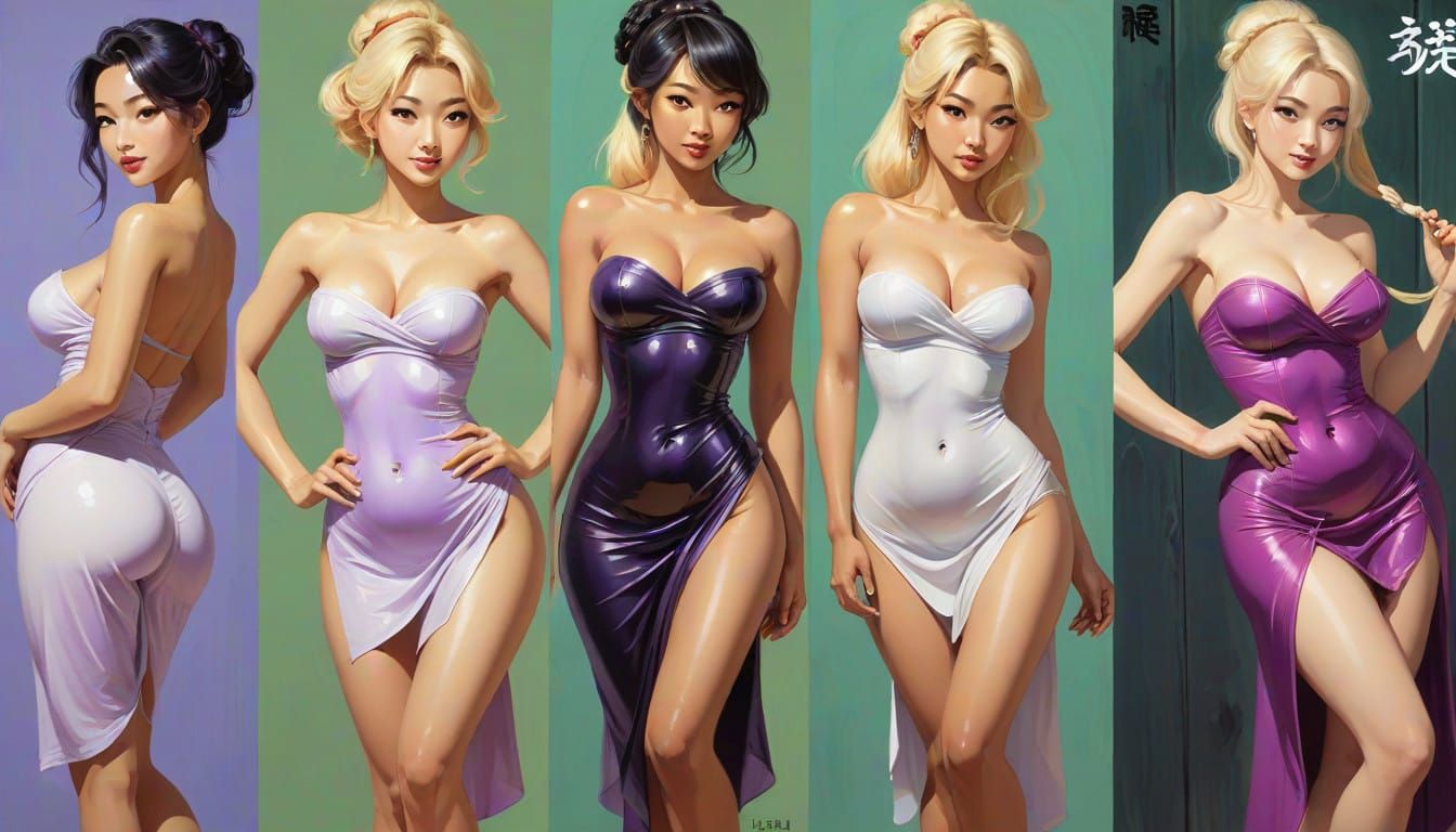 Ethereal Encounter: Shitao-Inspired Fantasy Art