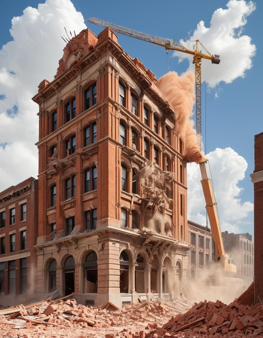 Beaux-Arts Building Faces Demolition on Sunny Day
