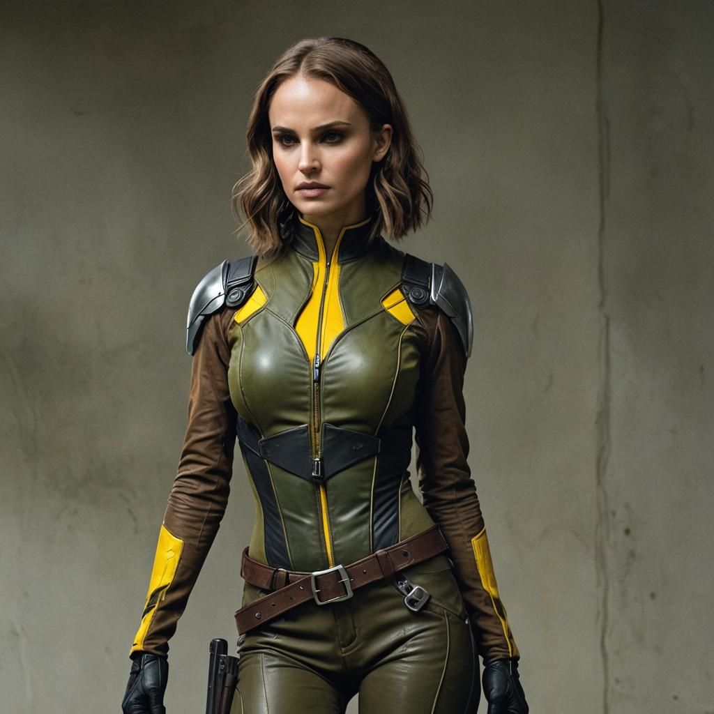 Natalie Portman as Rogue in Gothic Style