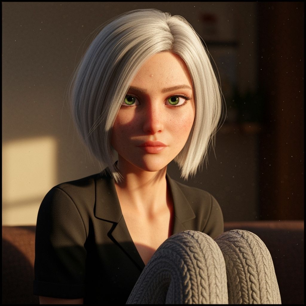 Hyper-Realistic Portrait of Mirage in Golden Hour