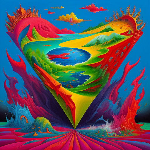 Ethereal Surrealistic Masterpiece Depicting a Colossal Creat...