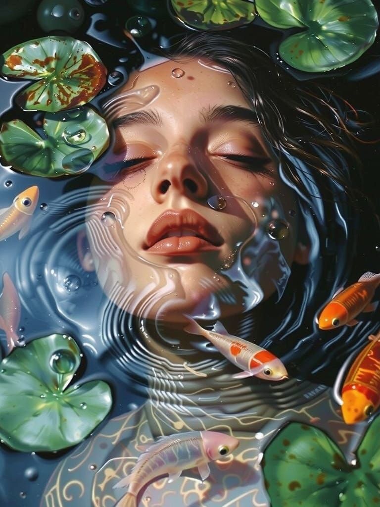 Abstract Submerged Scene