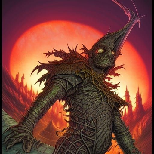 Goblin Lair with King Goblin in Comic Art