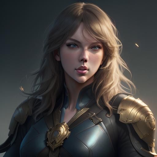 Hyperrealistic Portrait of Male Taylor Swift