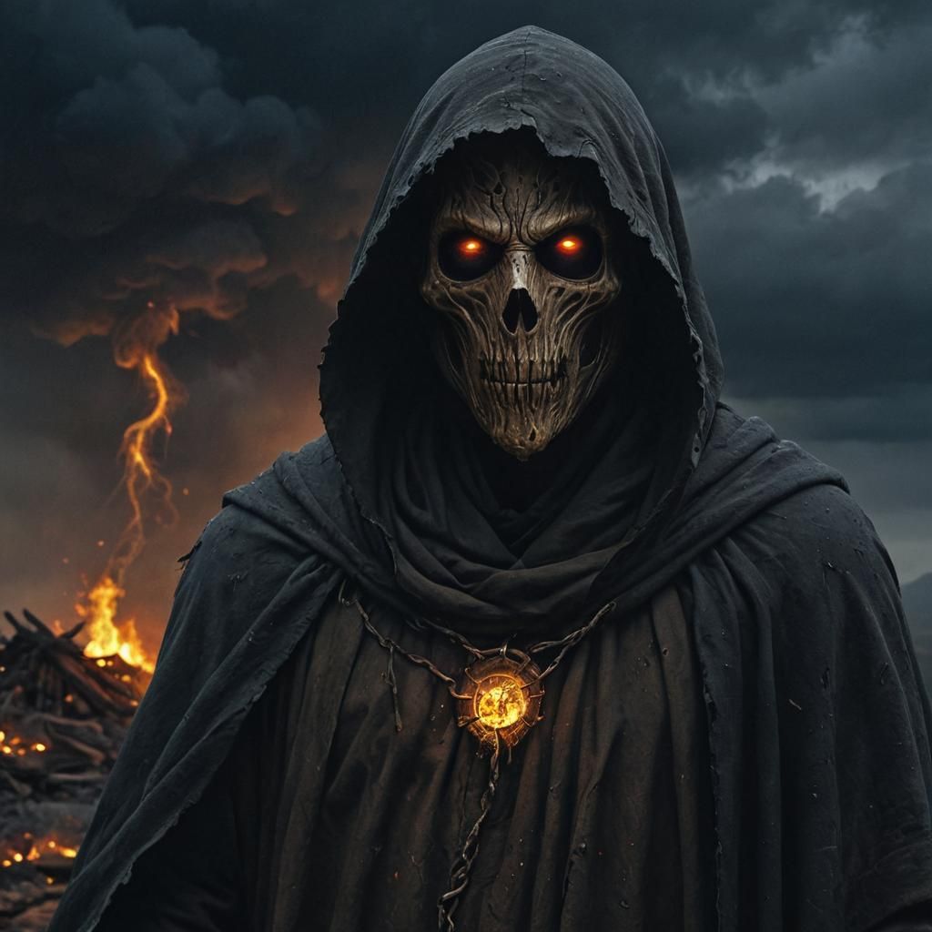 Gothic Dementor Emerges from Hellish Shadows