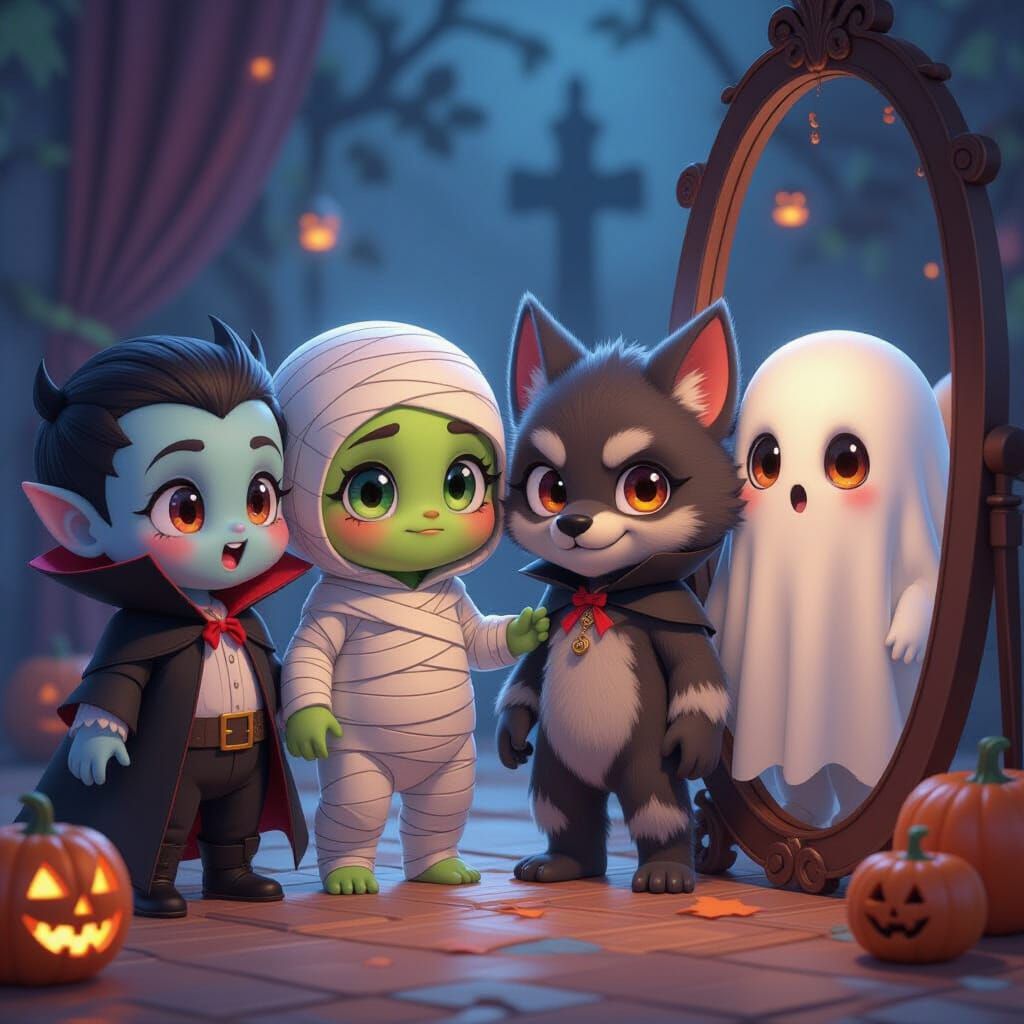 Adorable Baby Monsters Try To Look Scary