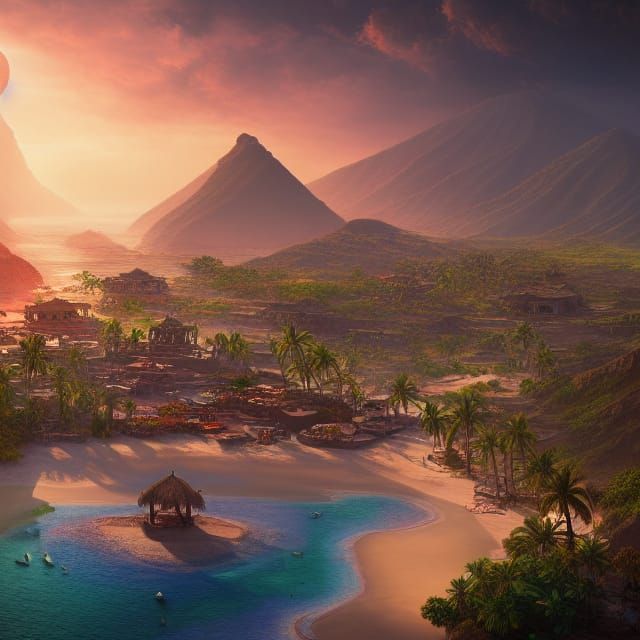 Todos Santos, Mexico: Detailed Matte Painting in Unreal Engi...