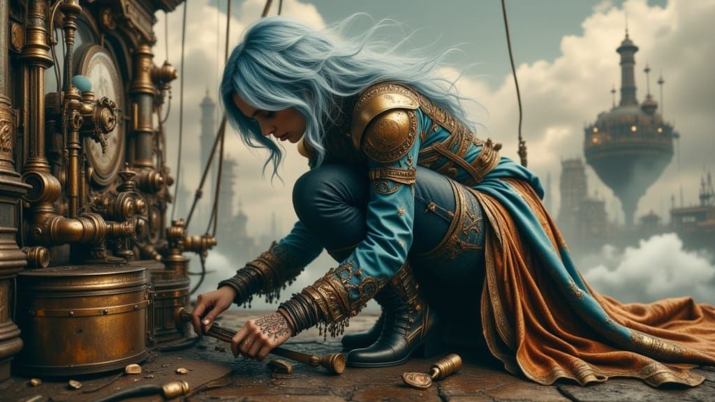 Steampunk Airship Mechanic