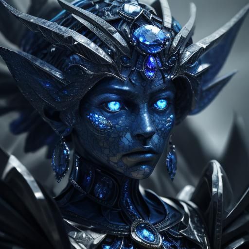 Hyperrealistic Sapphire Humanoids in High Definition