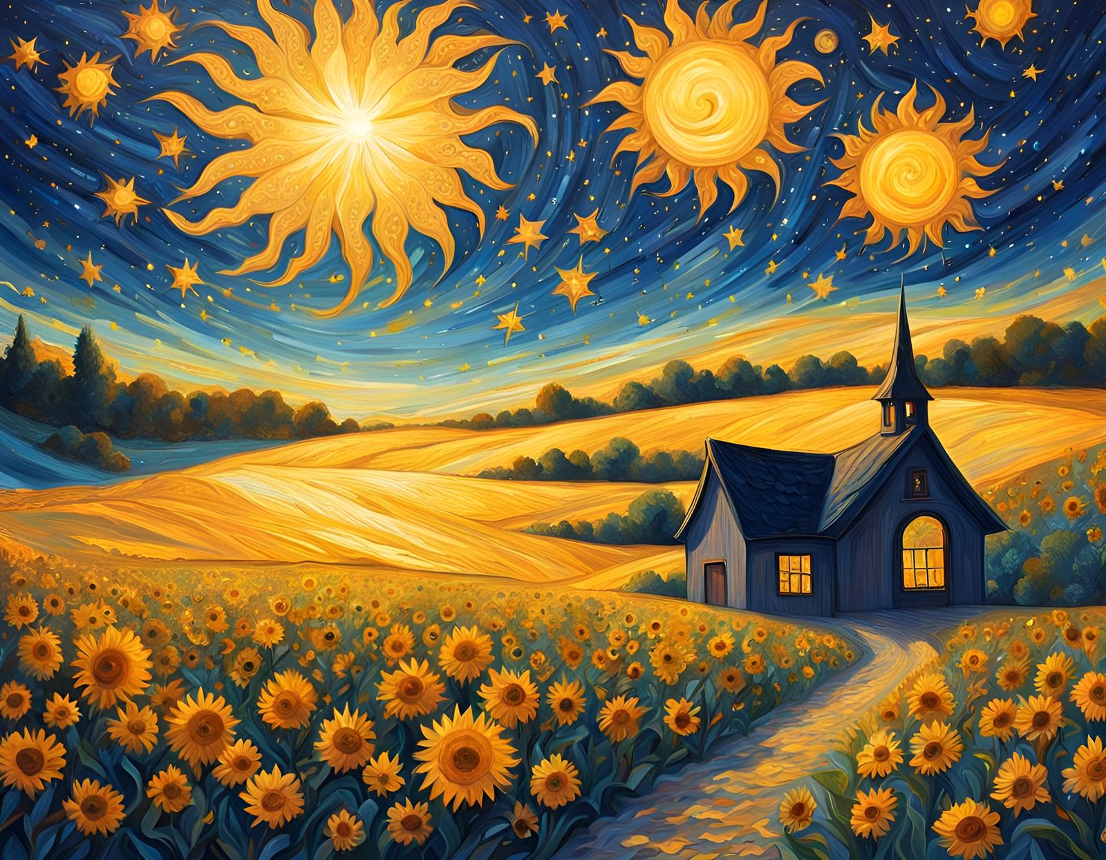 Day and Night Sky Convergence