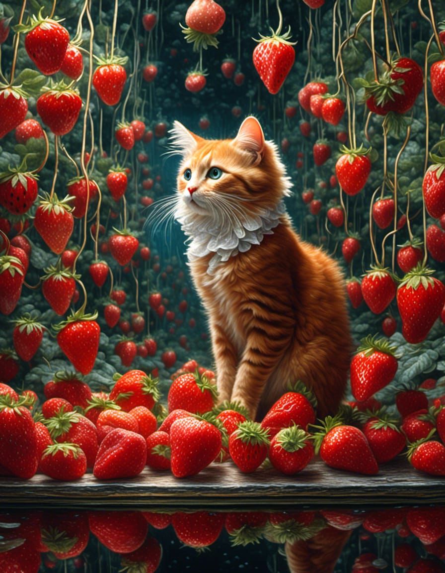 Strawberry Meow! 🍓