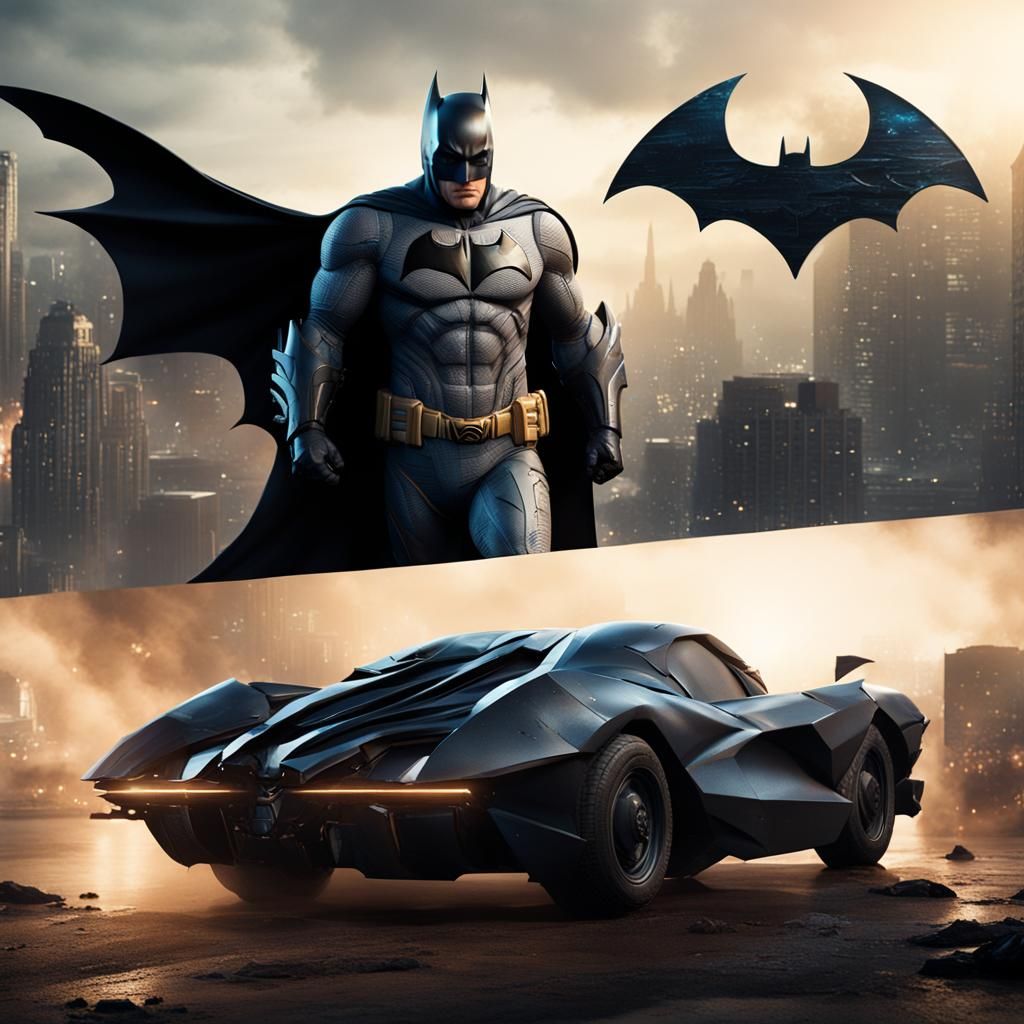 Ben Affleck as Batman: Detailed Matte Painting