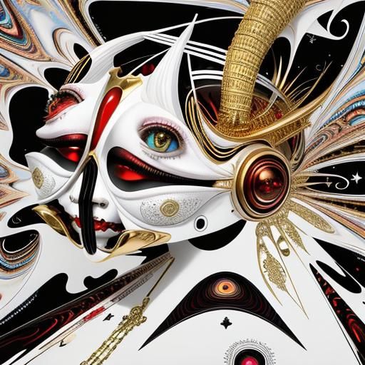 Surreal Psychedelic Grotesque: A Fantastical Alien Dreamscap...