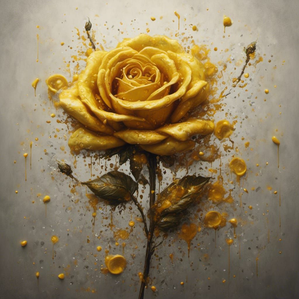 Yellow Rose Symbolizing Wealth and Prosperity