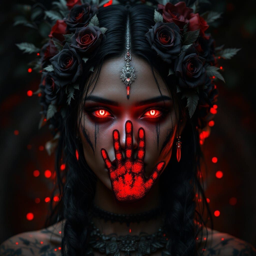 Native Goddess in Splendid Regalia