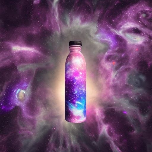 Milky Way in a Bottle: Marbled Galaxy Concept Art