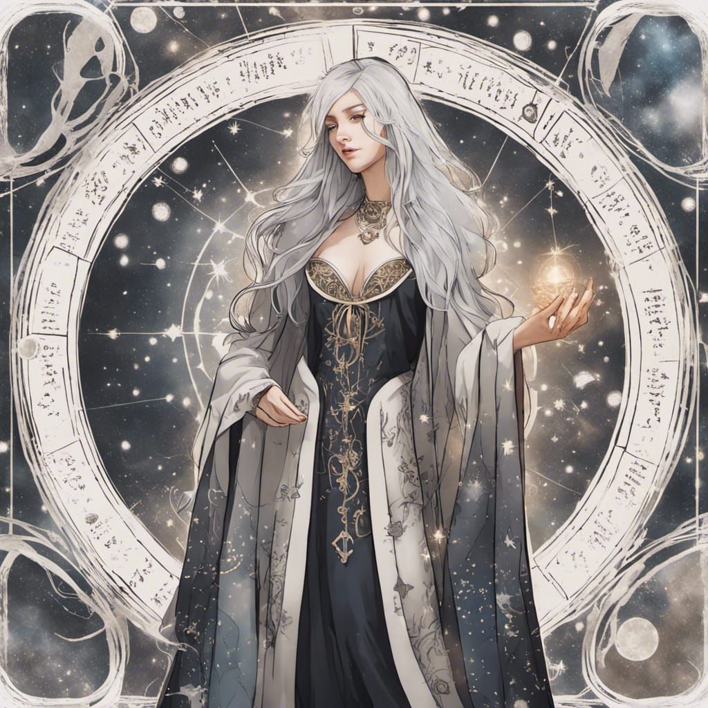 Zodiac Priestess with Star Nursery Aura