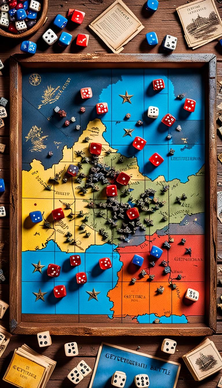 Magical Gettysburg Battle Tabletop Game, Top View