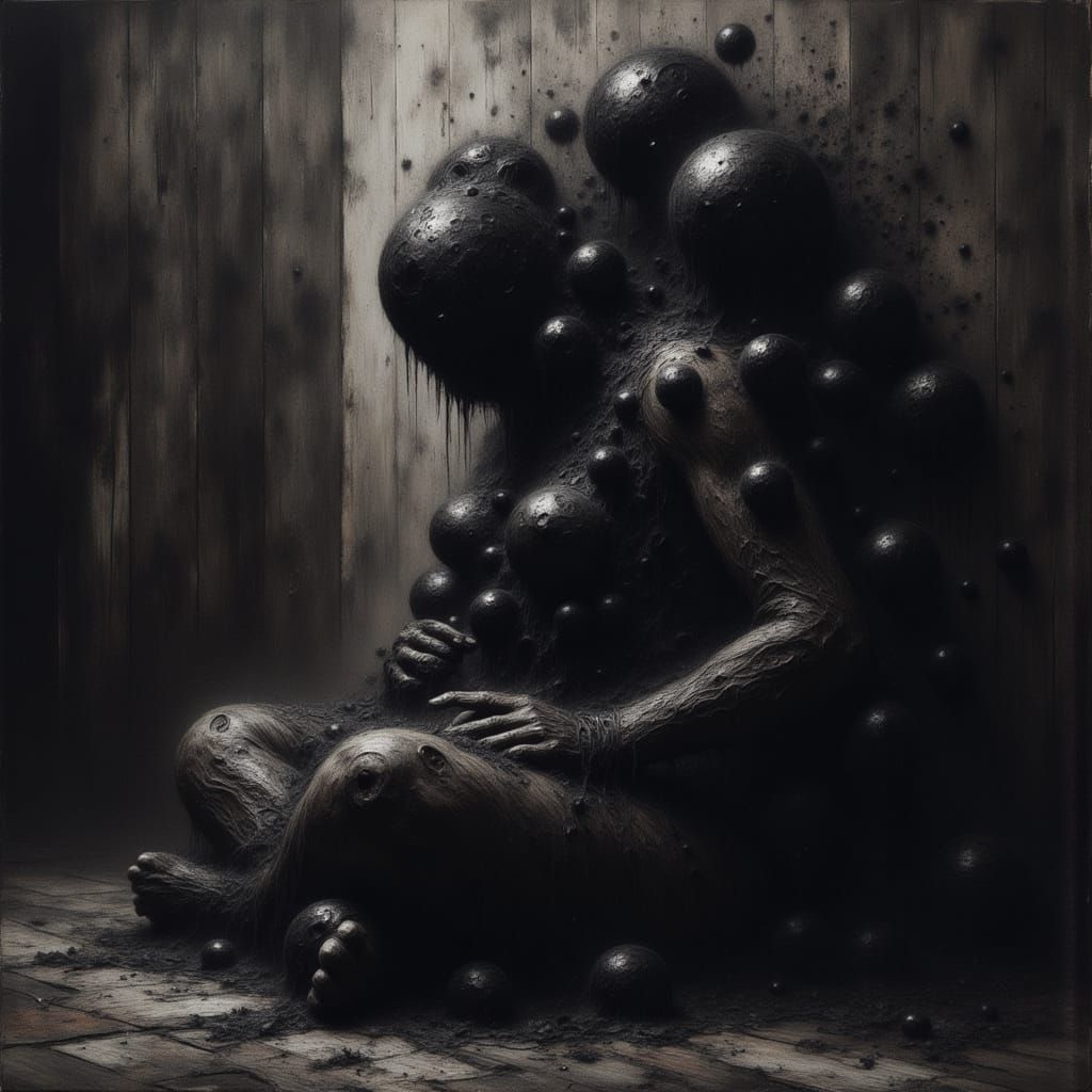 Dark Grunge Portrayal of Inner Turmoil