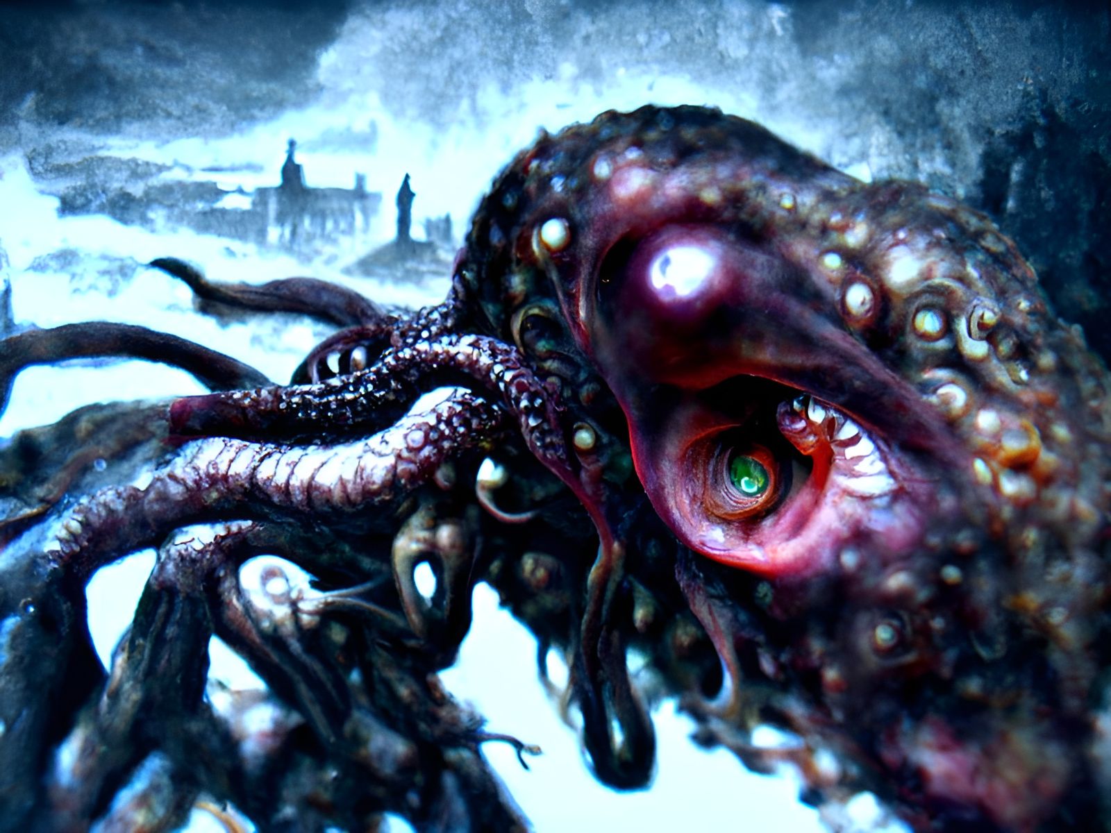Lovecraftian Horror: Grotesque Being of Unknown Origin