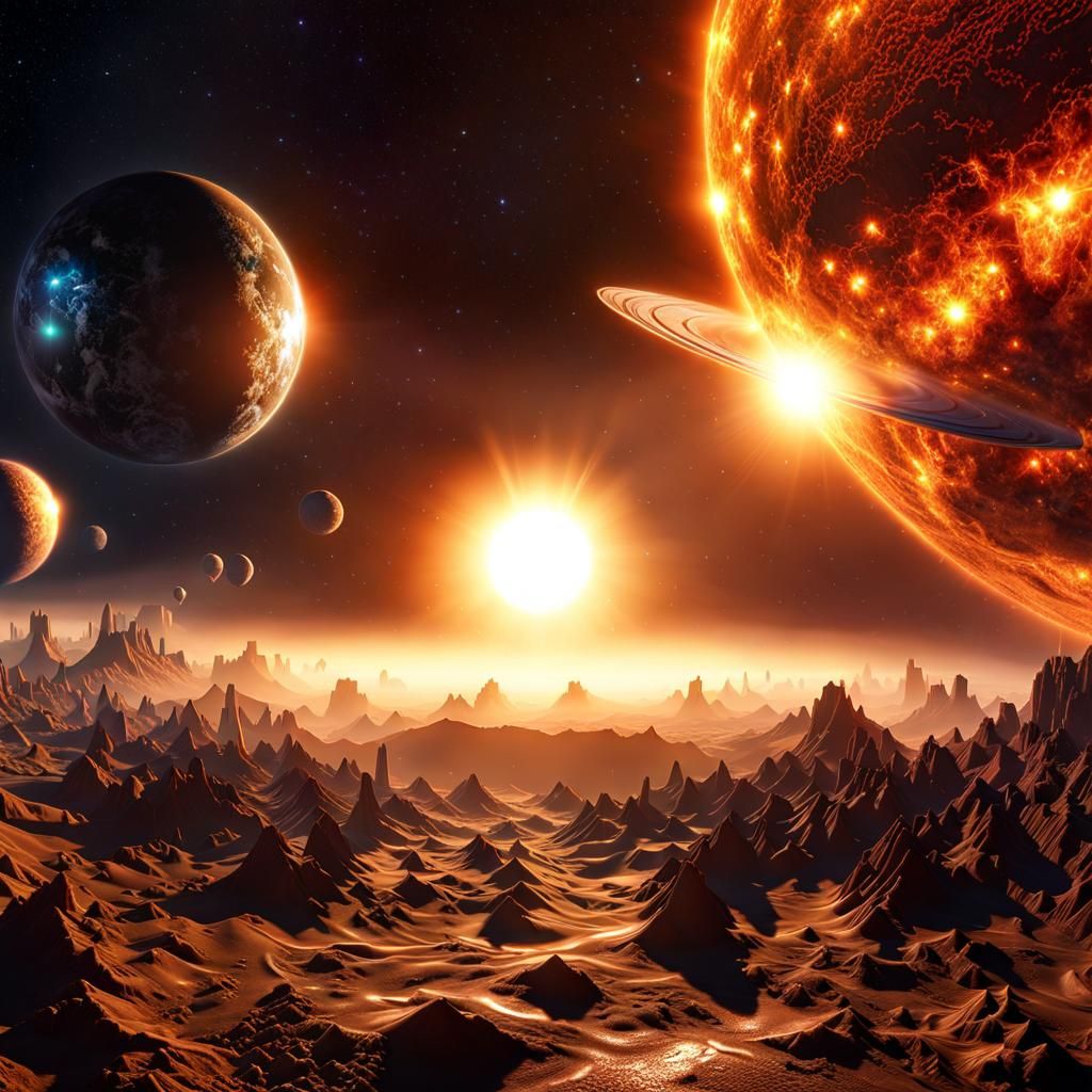 Epic Solar Apocalypse in 3D Ray Tracing