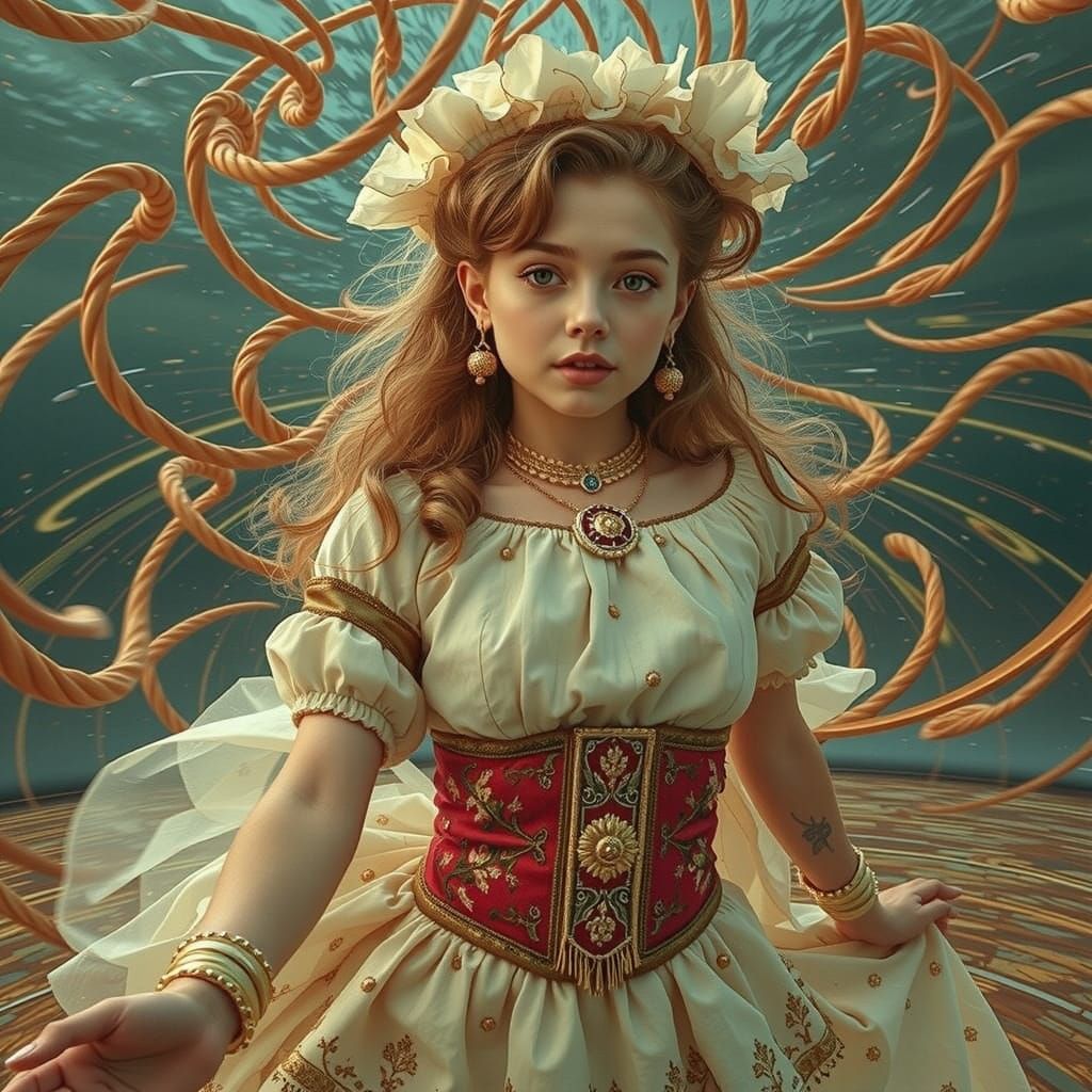 Abstract Swirling Vortex Motion in Dynamic Rotation