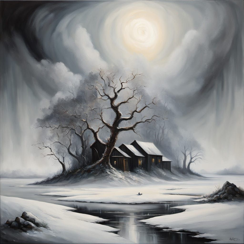 Mystical Figure in Ethereal Dreamscape