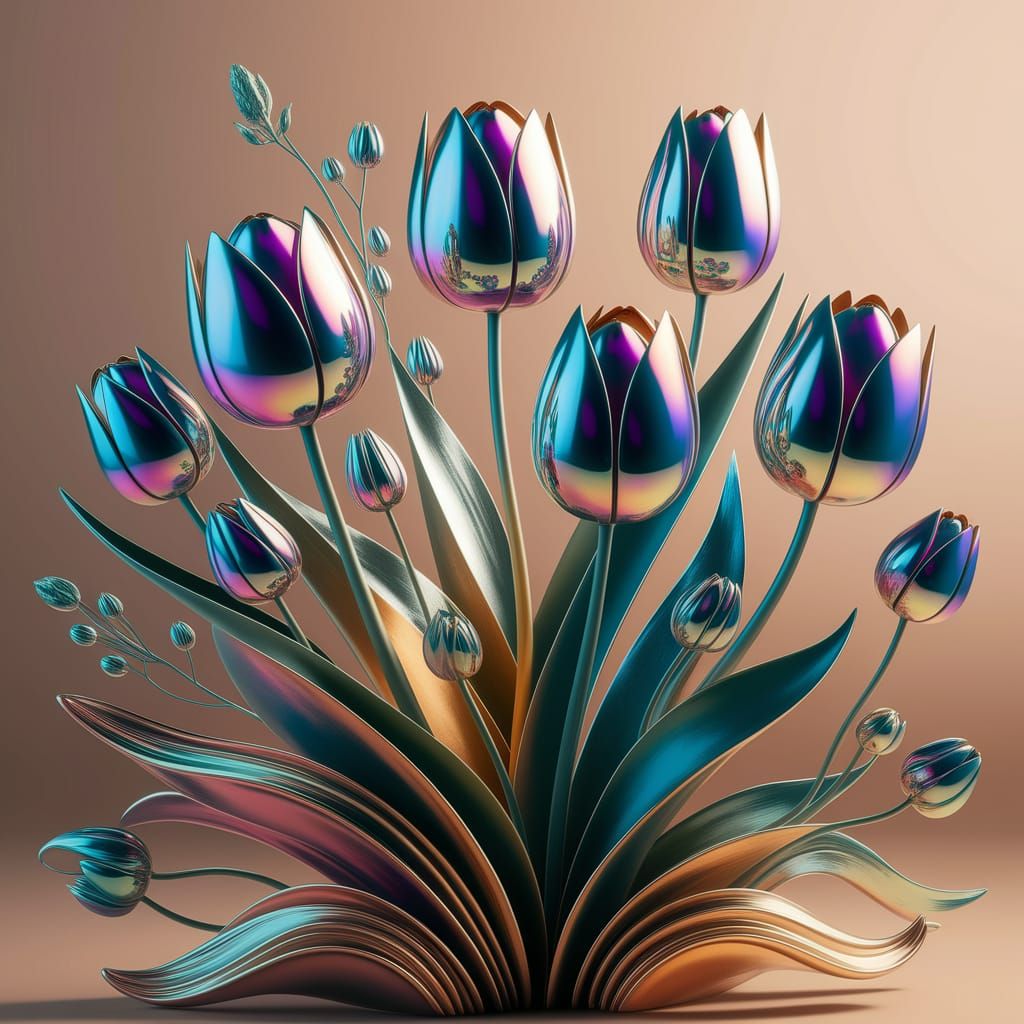 Metallic Tulips