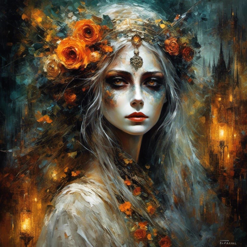 Ethereal Ghost Bride in Spectral Form