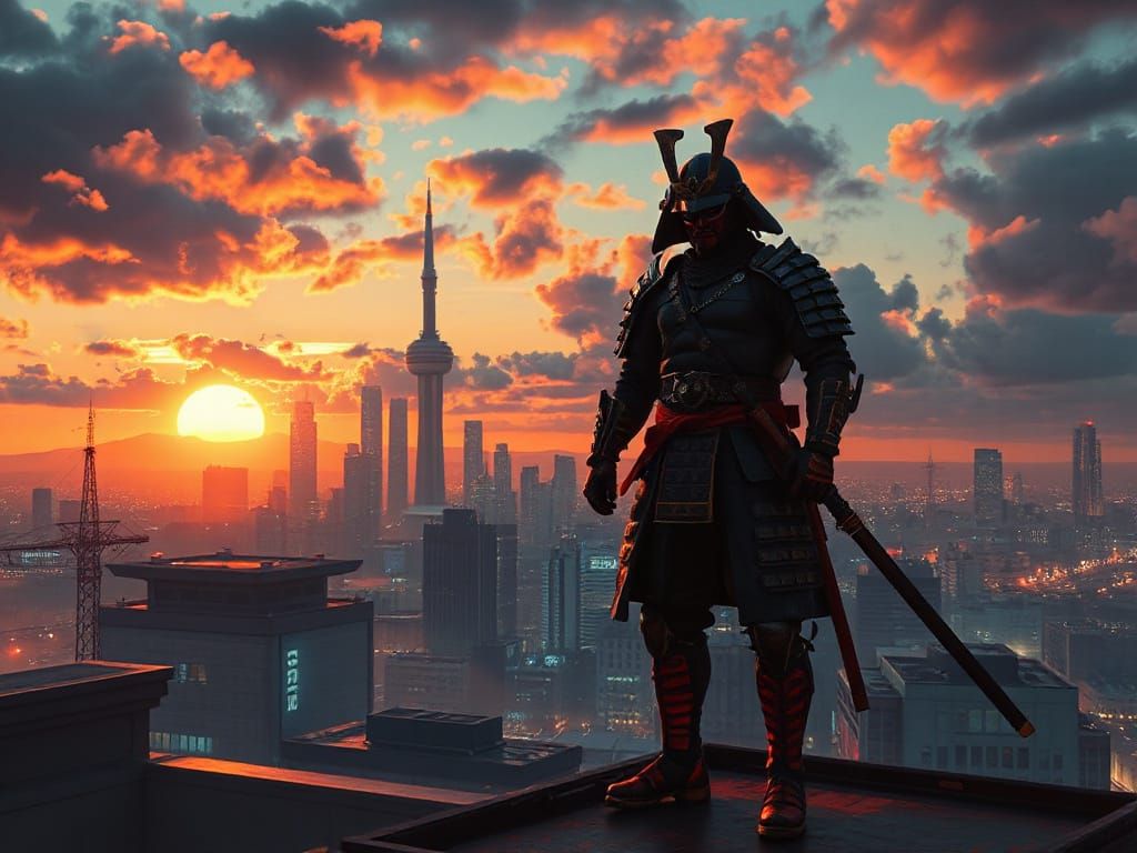 Futuristic Samurai - open prompt