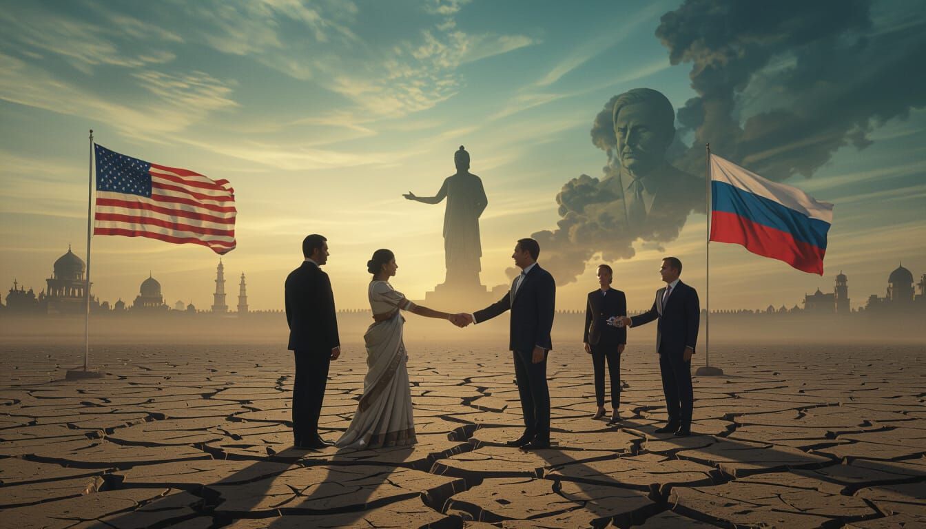 Strained Partnership: US, India, China Allegory